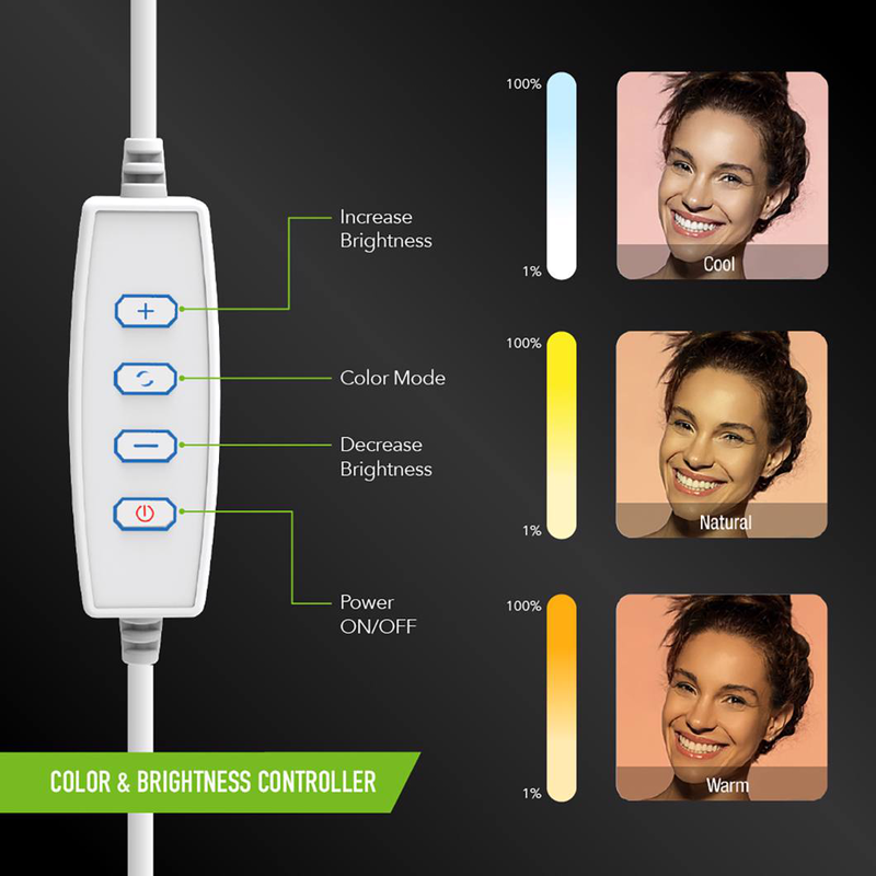 Digipower my story 10 desktop ring light 120led, , medium-null