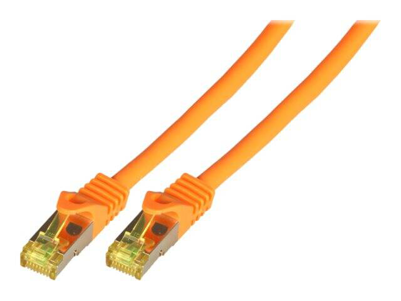 Efb-elektronik / patch cable / rj-45 (m) to rj-45 (m) / 5 m / sftp, pimf / cat 7 / booted, halogen-free, molded / orange-null