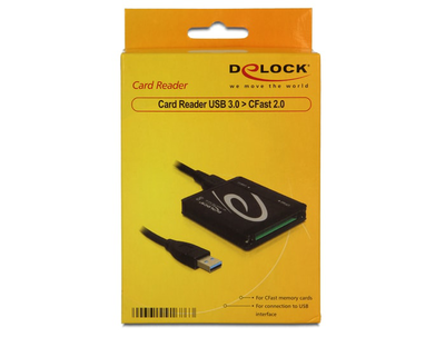 Delock card reader USB 3.0 > cfast / card reader ( cfast card type i, cfast card type II ) / USB 3.0, , medium