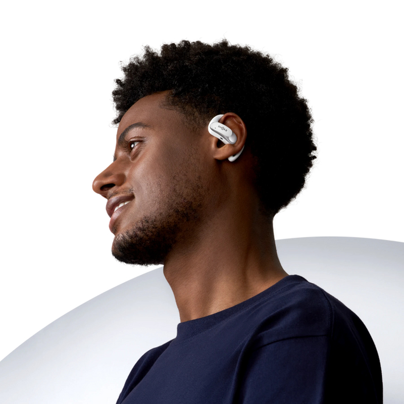 Shokz openfit Air open-ear true wireless earbuds directpitch bluetooth 5.2 ip54 28h battery white-null
