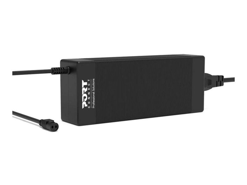 Port connect 150w universal notebook power adapter 900103 with interchangeable tips for gaming laptops black-null