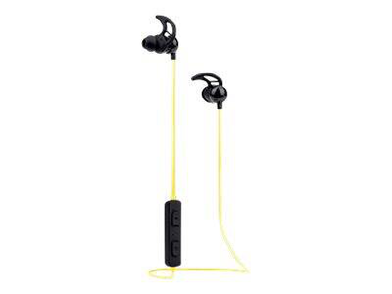 Manhattan sound science glowing sport bluetooth 5.0 in-ear headset 179591 led cable sweatproof mic black-null