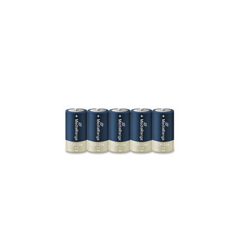 Mediarange lithium batteries cr123a|3v pack5, , medium-null