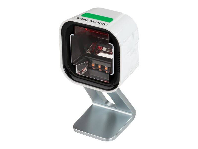 Datalogic magellan 1500i presentation barcode scanner 2d imager USB tilting stand magnetic base ip52 white-null