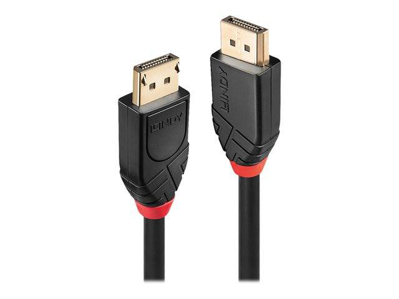 Lindy / displayport (m) to displayport (m) cable /  1.2 / 15m / round, 4k ,active / black, , medium-null