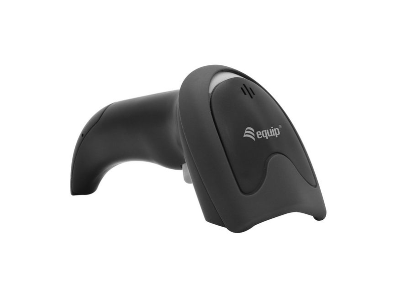 Equip USB 2d cmos barcode scanner with stand | wired USB | 220 scans/sec | 1d & 2d support | ip54 | 1.8m cable | black, , medium-null