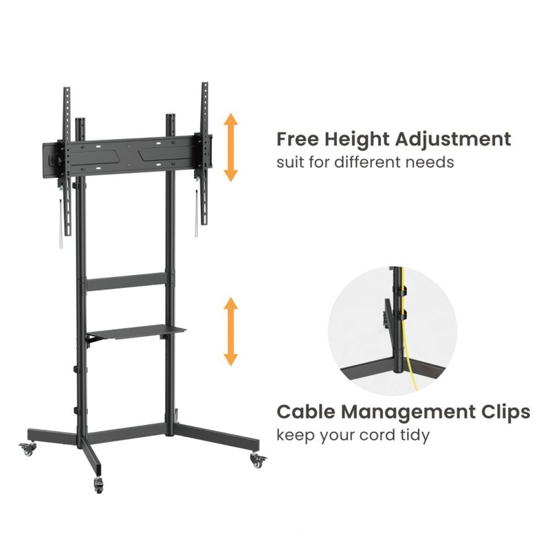 Equip 55&ndash;100" 70kg economy TV trolley-null