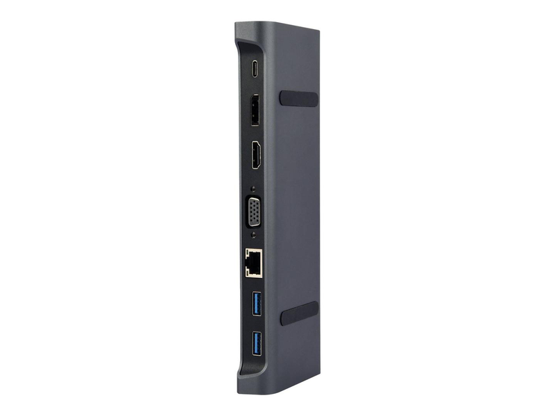 Cablexpert a-cm-combo9-02 USB-c 9-in-1 multiport adapter 4k30 HDMI + dp + vga 3x USB-a gigabit lan 87w pd audio grey-null
