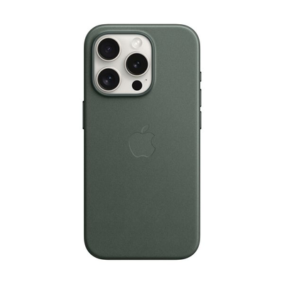 iPhone 15 pro finewoven case with MagSafe evergreen