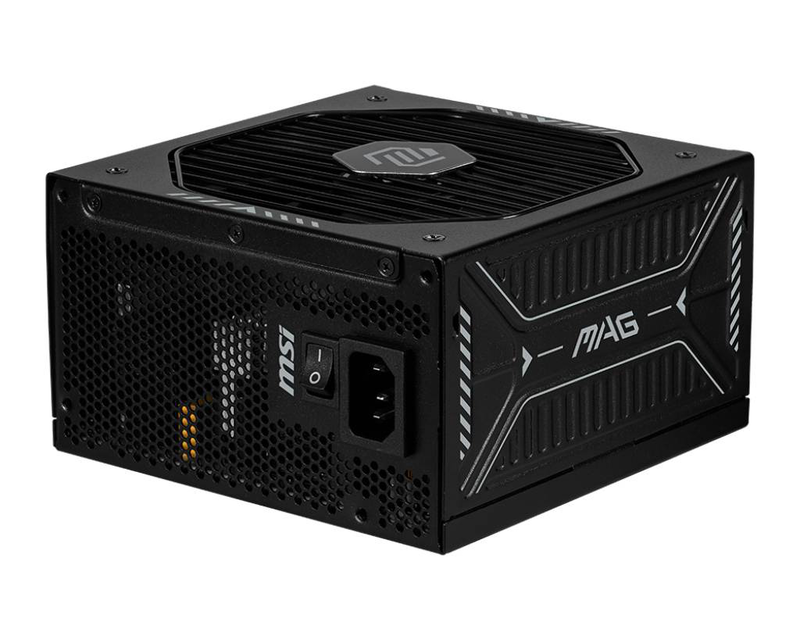 Msi mag a850gls pcie5 power supply 850w atx 3.1 80 plus gold fully modular 135mm fdb fan pcie 5.1 12v-2x6 black-null