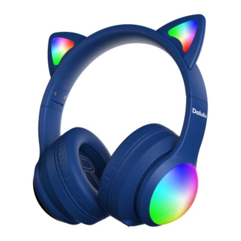 Kiddoboo delulu kbms632blu wireless headphones bluetooth with 8 operating hrs blue, , medium-null