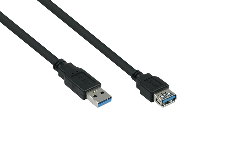 Good connections uk30p-asa-010s - 1 m - USB a - USB a - USB 3.2 Gen 1 (3.1 Gen 1) - 5000 mbit/s - black - cable - digital - 1 m-null