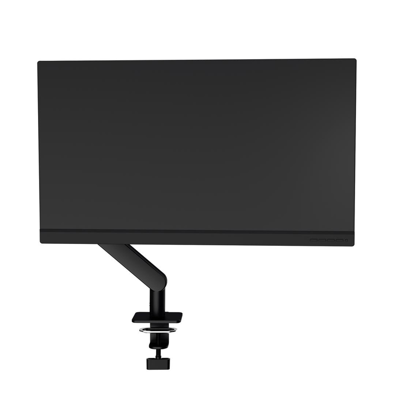 Aoc am400b / mounting kit (monitor arm, clamp mounting base, grommet mount, gas spring) / adjustable arm / for flat panel / aluminium alloy / black / screen size: 17"-34" / desk-mountable, , medium-null