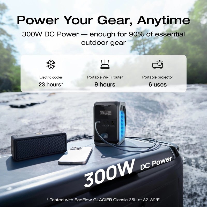 Ecoflow trail 300 dc portable power station 288wh, , medium-null