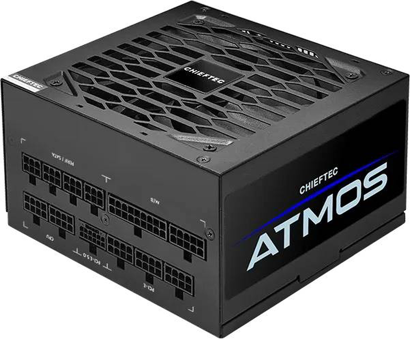 Chieftec atmos cpx-850fc 850w atx 3.1 fully modular power supply 80 plus gold pcie 5.0 12vhpwr black-null
