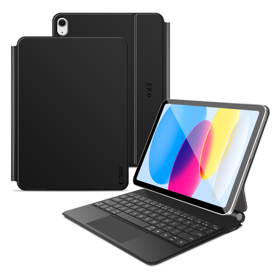 Tech-protect smartcase magnetic with keyboard for ipad 10.9&rdquo; 2022 / ipad 11&rdquo; 2025 - black, Black, medium