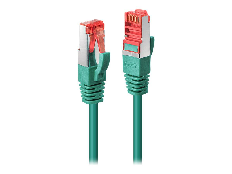 Lindy - patch cable - rj-45 (m) to rj-45 (m) - 3 m - sftp, pimf - cat 6 - snagless - green-null
