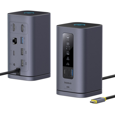 Baseus spacemate series 10-in-1 docking station dual display for mac, , medium