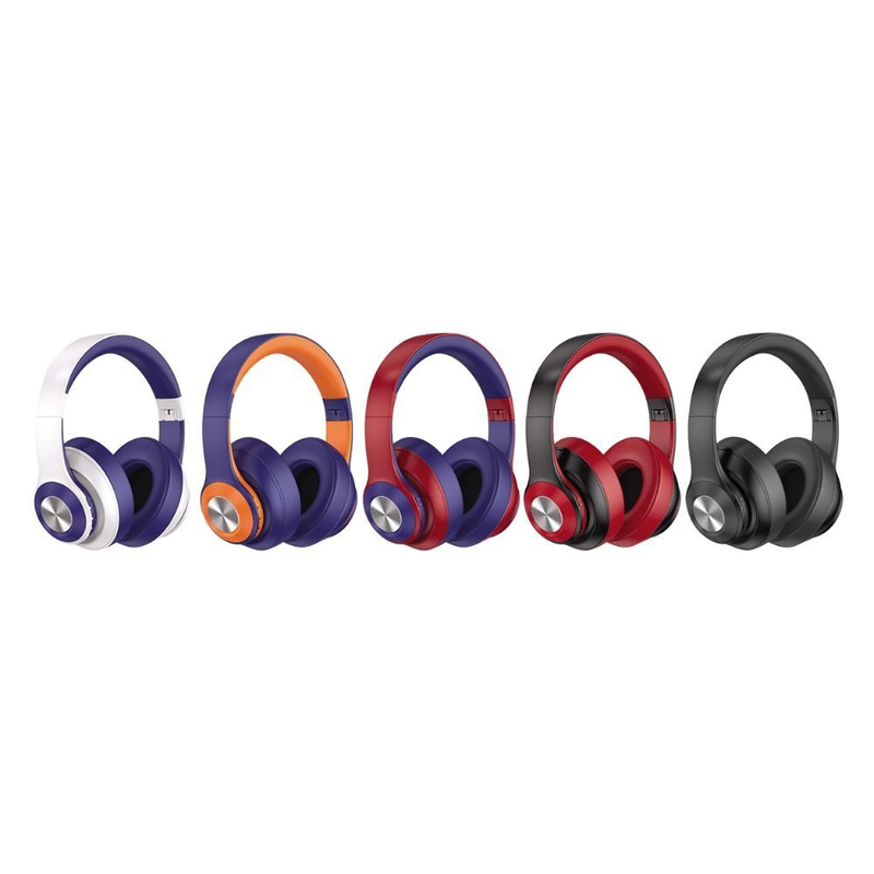 Dmtrade green lyca over ear wireless headphones bluetooth with 6-8 operating hrs red/black, , medium-null