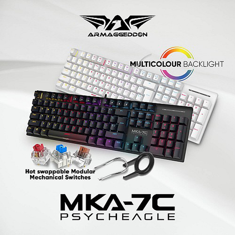 Product image: Armaggeddon gaming keyboard mech 104k linear (red) mka-7c (2024)-null