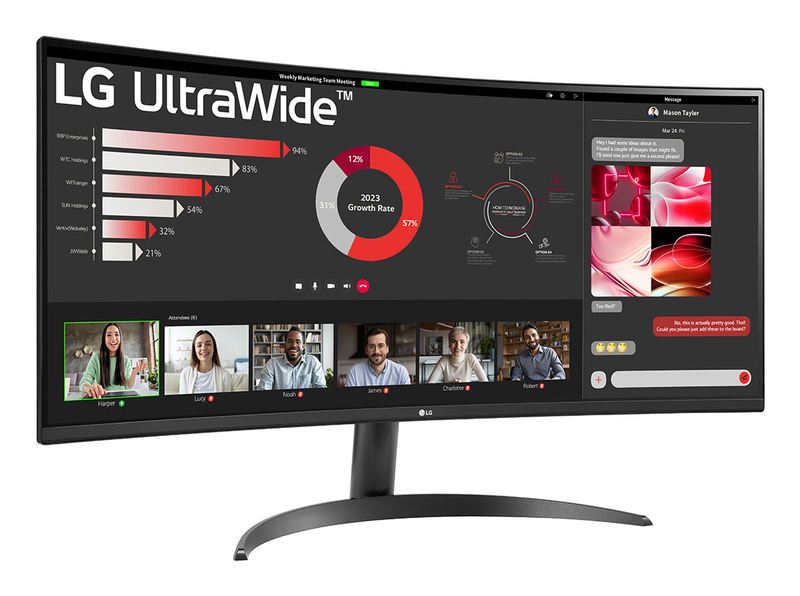 Lg 34wr50qk-b 34" &omicron;&theta;ό&nu;&eta; curved 100hz wqhd 3440x1440-null