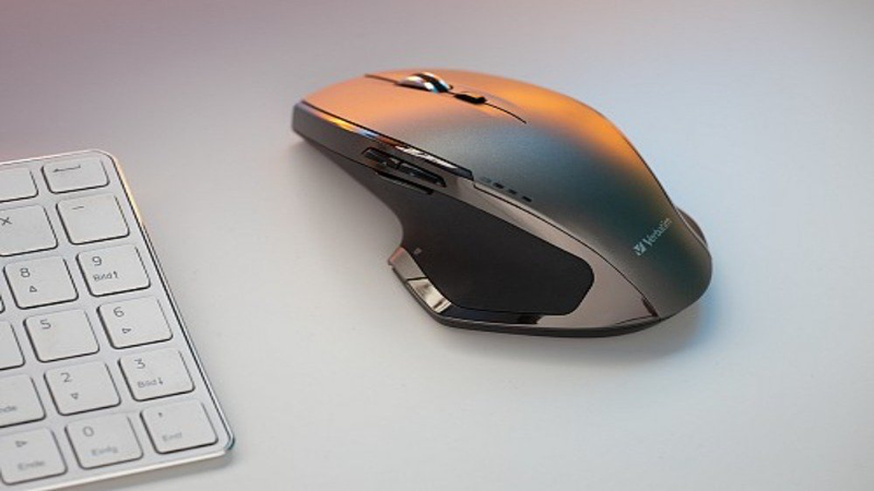 Verbatim mouse wireless 8-button deluxe blue led ergonomic, , medium-null