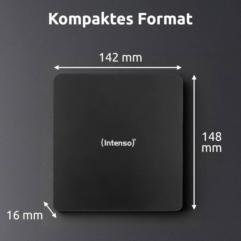 Intenso eod 400d slim external dvd writer USB 3.2 black, , medium-null