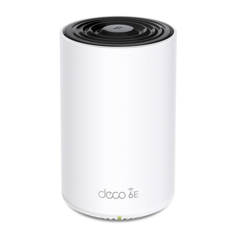 Tp-link deco xe75 pro axe5400 tri-band Wi-Fi 6e mesh unit 1-pack 2750 sq ft 2.5G port 6GHz white-null