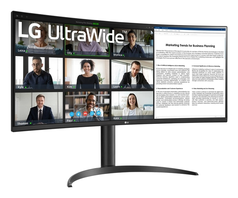 Lg 34wr55qk-b 34" &omicron;&theta;ό&nu;&eta; va curved 100hz wqhd 3440x1440-null