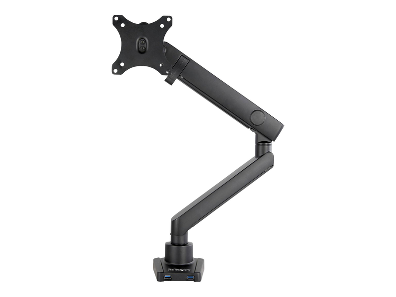 Startech armslim2USB3 slim full motion desk mount monitor arm with 2x USB 3.0 up to 34in 8kg vesa aluminum black-null