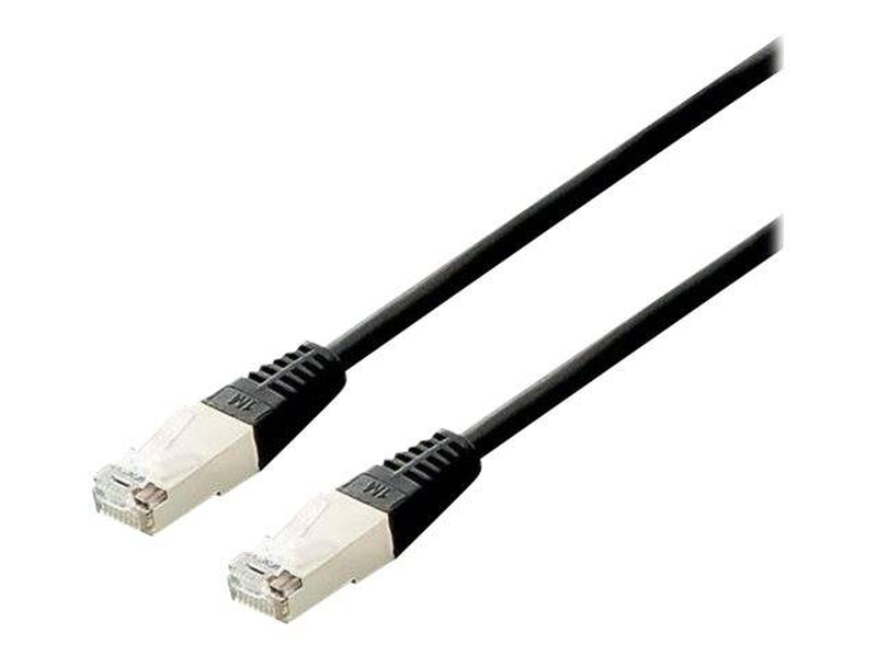 Equip - patch cable - rj-45 (f) to rj-45 (f) - 5 m - s/ftp - cat 6a - halogen-free, stranded - black-null