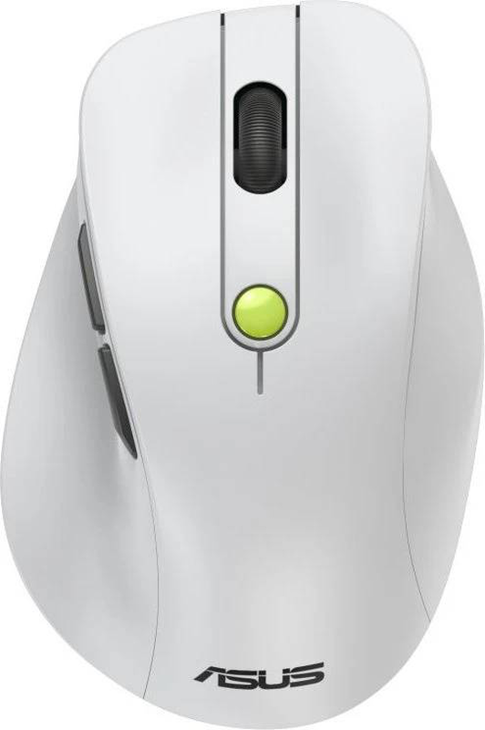 Asus md105 wireless mouse volt green bluetooth + 2.4GHz optical 2400 dpi ergonomic right-handed side buttons-null