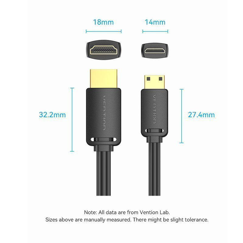 Vention HDMI to HDMI mini cable 1.0m aghbf, , medium-null