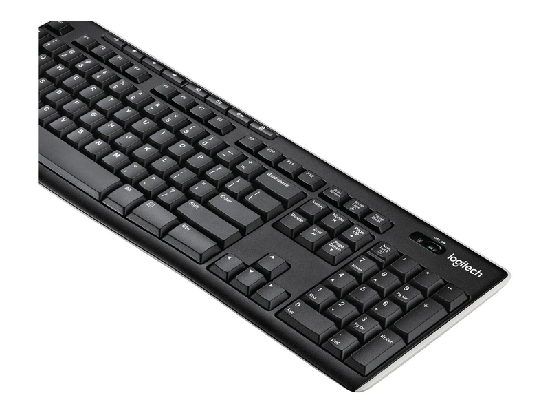 Logitech wireless keyboard k270 - keyboard - wireless - 2.4 GHz - spanish, , medium-null