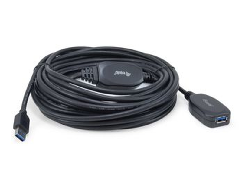 Equip 133347 - 10 m - USB a - USB a - USB 3.2 Gen 1 (3.1 Gen 1) - 5000 mbit/s - black - pvc - up to 5GBs transfer rate - nickel plated - black-null