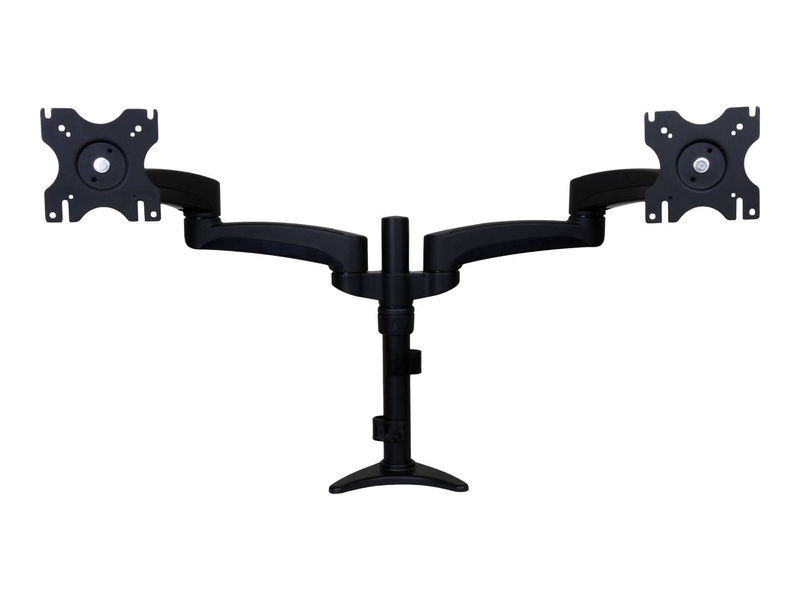 Startech armdual articulating dual monitor desk arm for 2 screens 12-24" vesa clamp black-null