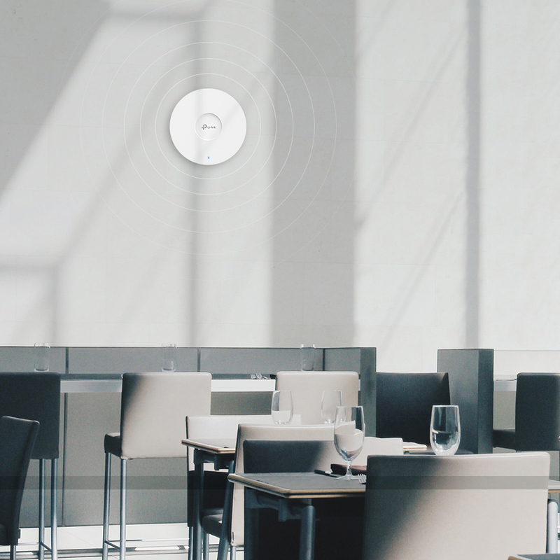 Tp-link eap653 Wi-Fi 6 ax3000 wireless dual band ceiling mount access point mesh poe+, , medium-null
