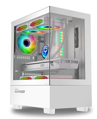 Armaggeddon gaming case m-atx aquaron duplex white (310mm vga), , medium