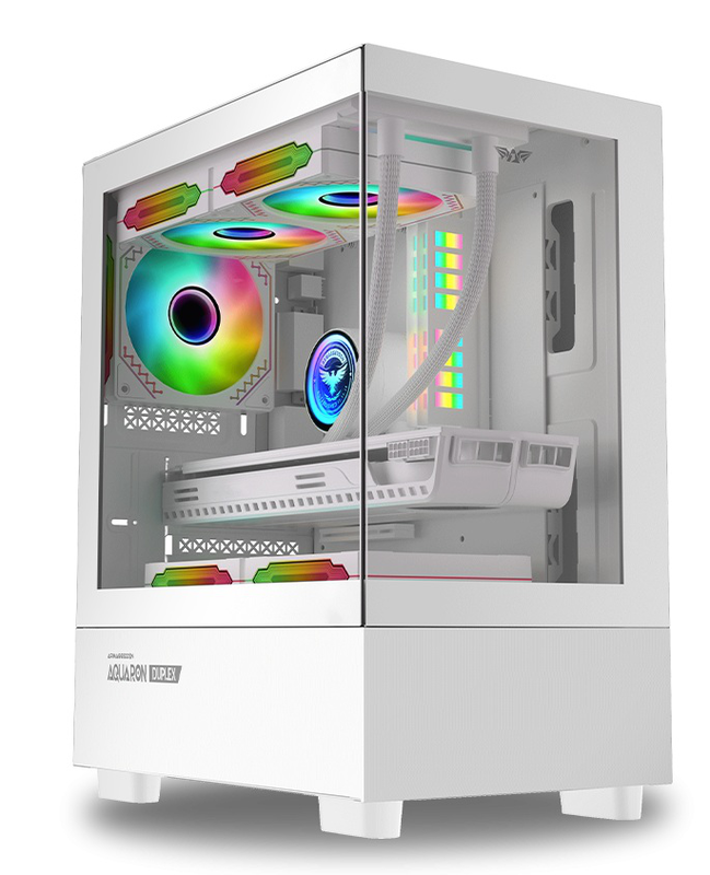 Armaggeddon gaming case m-atx aquaron duplex white (310mm vga), , medium-null