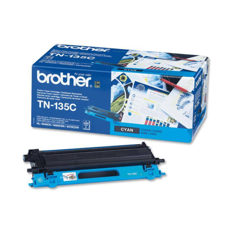 Brother tn-135c high yield cyan original toner cartridge, , medium-null