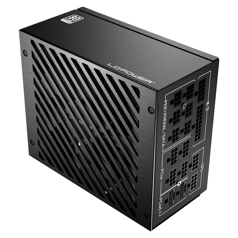 Lc-power lc1000p2 v3.1 platinum pro 1000w atx 3.1 psu 80+ platinum fully modular pcie 5.1 12v-2x6 black-null