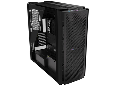 Corsair 9000d rgb Airflow super full-tower pc case (cc-9011273-ww), Black, medium