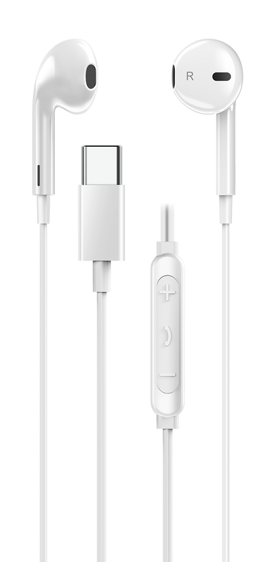 Genius mobile headset in-ear USB-c inline control hs-m365 white, , medium-null