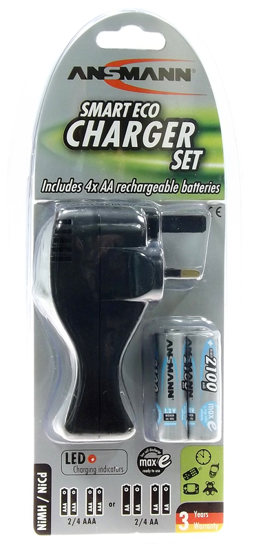 Ansmann smart eco charger uk set, , medium image number null