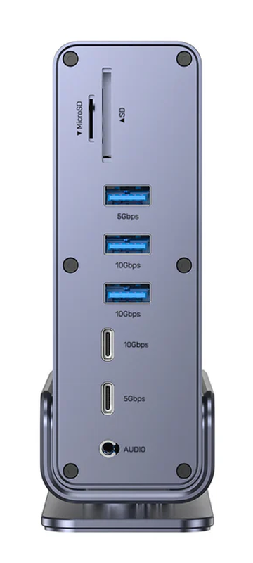 Unitek USB-c hub USB3.1 15in1 triple 4k display d1135a, , medium-null