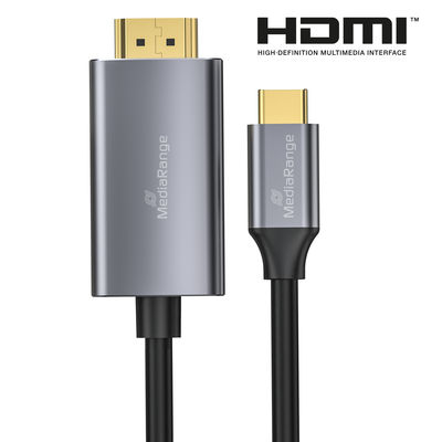 Mediarange USB Type-C&reg; 3.2 Gen. 1x1 to hdmi&trade; video adapter cable 1,8m, , medium