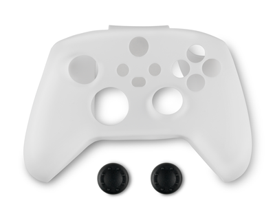 Spartan gear controller silicone skin cover and thump grips for xbox series x/s white, , medium
