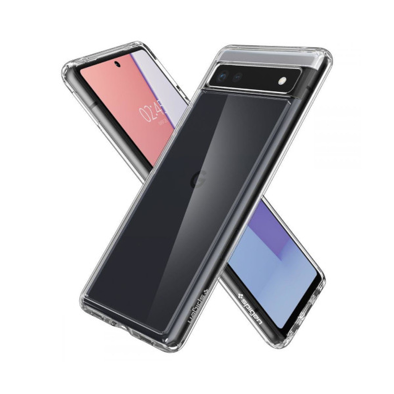Spigen ultra hybrid case google pixel 6a clear, , medium-null