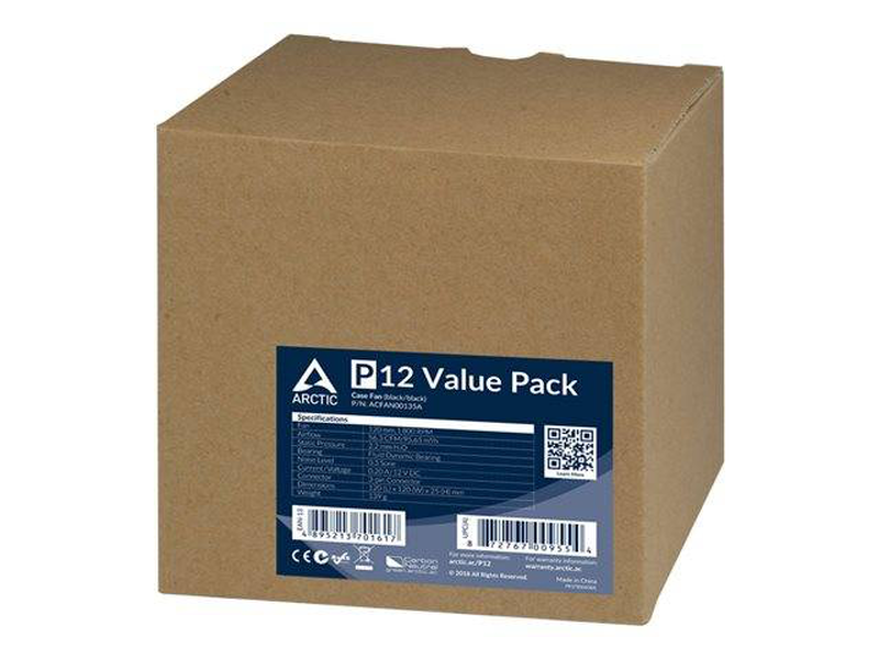 Arctic p12 value pack / case fan / 120 mm / black, , medium-null