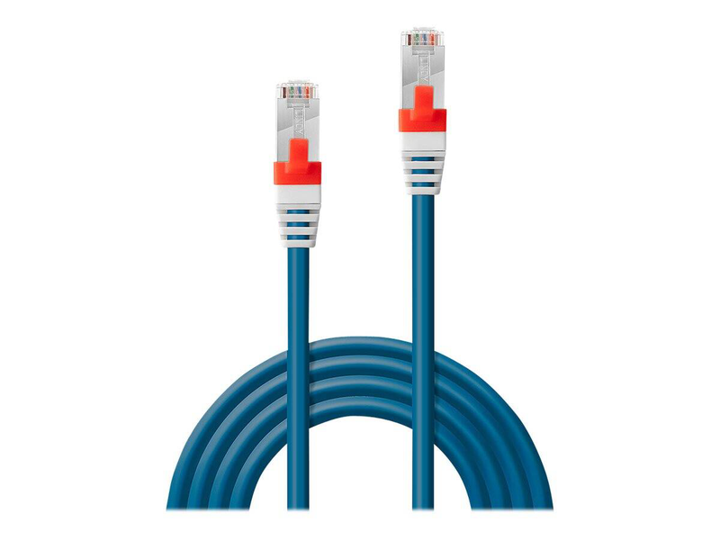 Lindy premium - patch cable - rj-45 (m) to rj-45 (m) - 1 m - sftp - cat 6a - halogen-free - blue-null